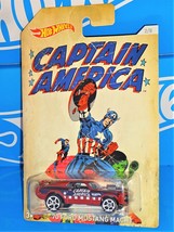 Hot Wheels 2016 Wal-Mart Captain America Series 2/8 &#39;70 Ford Mustang Mach 1 Red - £3.95 GBP