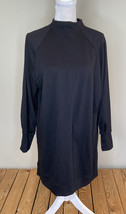 socialite NWOT women’s ribbed pullover Sweater Dress top size M black K2 - £8.81 GBP