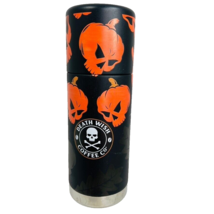 Death Wish Coffee Company Klean Kanteen Jacked Pumpkin Skull Thermos 25 Oz - £78.30 GBP
