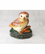 Vintage Cast Iron Handpainted Owl Door Stop / Door Wedge - €18,69 EUR