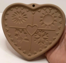 Pampered Chef Seasons of the Heart Cookie Mold 1997 - £9.56 GBP