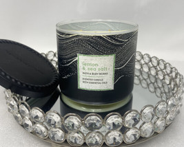Bath &amp; Body Works 3-wick Scented Candle Lemon &amp; Sea Salt 3 - Wick Candle. - $36.14