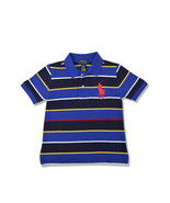Polo Ralph Lauren Boys Blue Multi Stripe Big Pony Cotton Polo Shirt, 3/3... - £29.79 GBP