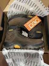 BNIB DEWALT Longview Work Boots - Safety Steel Toe, Leather, Men, Size 9.5D - £97.11 GBP