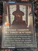 George Harrison All Things Must Pass Cassette Tape Rare Vintage Apple - £14.03 GBP