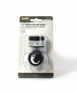 1 Ct Amflo 41-155 1/4&quot; Regulator &amp; Gauge Regulates Air Pressure From Com... - €24,72 EUR