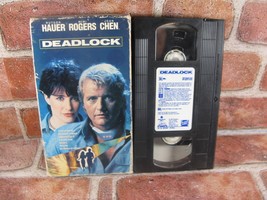 1991 Deadlock VHS Video Cassette - Rutger Hauer - Mimi Rogers - Joan Chen - £4.69 GBP