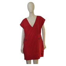 Victoria&#39;s Secret Plush &amp; Lush Red Cotton V Neckline Mini Dress size XL - $44.55