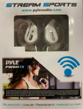 Pyle - PWBH18WH - Bluetooth Headphones with Built-In Mic Water Resistant - White - £27.93 GBP