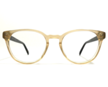 Warby Parker Eyeglasses Frames WHALEN M 677 Brown Clear Yellow Round 51-... - $73.85