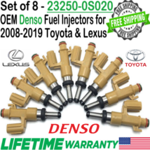 OEM DENSO 8Pcs Fuel Injectors for 2008-2019 Toyota Sequoia 5.7L V8 #23250-0S020 - £133.16 GBP
