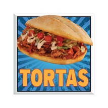 Tortas DECAL (Choose Your Size) Concession Food Truck Vinyl Sign Sticker - $6.88+