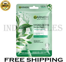 Garnier Skin Naturals, Serum Mask, Hydra Bomb Green Tea Mask, 1 pc, 28g - £12.78 GBP