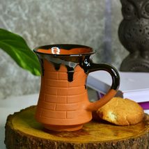 Sowpeace Terracotta Coffee Mug with curved bottom Mug of Smile for kit... - £22.80 GBP