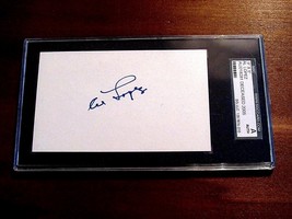 AL LOPEZ DODGERS ROBINS CHICAGO WHITE SOX HOF SIGNED AUTO VINTAGE INDEX ... - $49.49