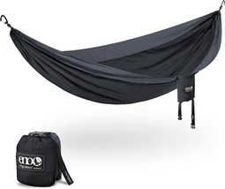 Eno Singlenest Hammock - Portable, Lightweight, 1 Person, Black/Charcoal. - £56.14 GBP