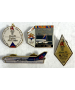 Lot of 4 Delta Olympic Pins - Official Airlines/ Plane/ Fall Fun Fair - $24.99