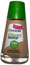 1- COVERGIRL Clean SENSITIVE Liquid Foundation #545 WARM BEIGE (New) See... - $19.79