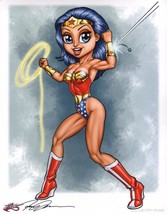 Joel Adams SIGNED DC Comics / JLA Art Print ~ Wonder Woman - $29.69