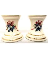 Lenox Winter Greetings Pair Taper Candle Stick Holders New No Box 2 1/4&quot;... - £29.38 GBP