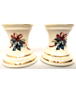 Lenox Winter Greetings Pair Taper Candle Stick Holders New No Box 2 1/4&quot;... - £28.09 GBP