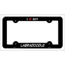 I Love My Labradoodle Metal License Plate Frame - $6.95