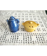 Ceramic Coffee Pot and Dutch Oven Salt and Pepper Shaker Set - Plastic S... - £13.36 GBP