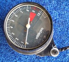 Honda CB750 CB 750 Early 70s Tachometer w Cover Plate - $49.50
