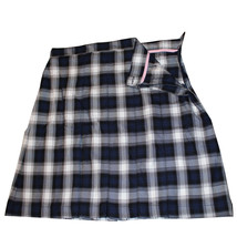 Lands End Uniform Women&#39;s Size 4, Plaid Box Pleat Skirt Above Knee, Blue... - $17.99