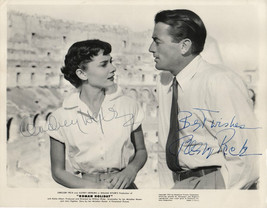 AUDREY HEPBURN GREGORY PECK SIGNED PHOTO 8X10 RP AUTOGRAPHED ROMAN HOLIDAY  - $19.99