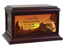 Cowboy Sunset Cremation Urn - £201.94 GBP
