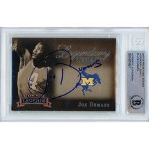 Joe Dumars Detroit Pistons Auto 2007 Press Pass Autograph On-Card Becket... - £76.87 GBP