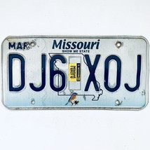 2015 United States Missouri Bluebird Passenger License Plate DJ6 X0J - $13.85