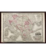 Johnsons Austria Turkey in Europe 1864 Ward Illustrated Atlas - £111.36 GBP