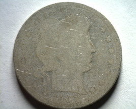 1907-O BARBER QUARTER DOLLAR POOR PO LOW BALL NICE ORIGINAL COIN BOBS COINS - $8.00