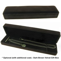 Albert Chain Bronze Pocket Watch Chain for Men with Crown Medal Fob T Ba... - £9.90 GBP+