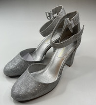Dream Pairs NWOB angel high heel sparkle women’s size 8 silver high heels sf15 - £15.71 GBP