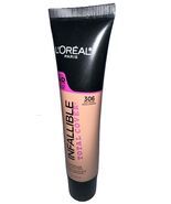 1-L'oreal INFALLIBLE Total Cover #306 BUFF BEIGE New/Sealed/Discontinued SeePics - $730.49 MXN