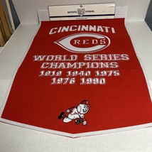 Cincinnati Reds Wool Blend MLB Champions Banner, 24&quot; x 36&quot; - $74.99