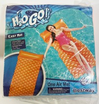 Bestway H2O GO Easy Air Mat Orange Swimming Pool Float 62.6&quot; X 30.3&quot; (BR... - £15.07 GBP