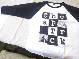 Truco Barato -checkered 3/4 Manga Camiseta ~ Nunca Worn ~ M - £13.19 GBP+