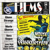 Films of the Golden Age Magazine FALL 2003 #34 House of Frankenstein Mon... - $14.24