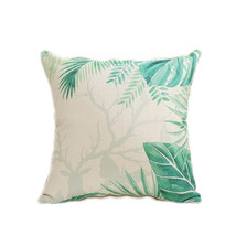 home decorative fallen leaves pattern imitation linen sofa back cushion pillow - £11.11 GBP