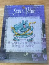 Dieting Counted Cross Stitch Mug Mat  *NEW* ff1 - $8.99