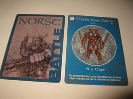 2003 Age of Mythology Board Game Piece: Norse Battle Card: Mythic Hero  - $1.00