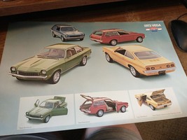 NOS 1973 Chevrolet Vega Dealer Sales-Showroom Brochure-Poster - £3.16 GBP