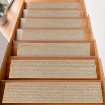 Indoor Non-Slip Stair Treads - 15-Pack Machine Washable 8” X 30” for Hom... - $114.79