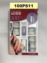 Kiss 100 Nails Tips Square Tip Long Length 100PS11 Nails - £5.52 GBP