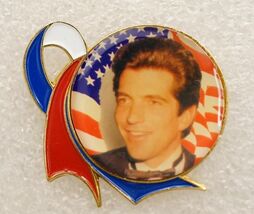 Vintage Costume Jewelry Lapel Memorial Remembrance Pin John F Kennedy Jr - $19.79