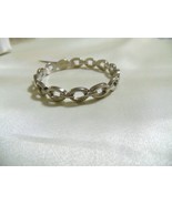 Charter Club 7&quot; Silver Tone Nautical Bangle Bracelet L603 $26 - $10.55